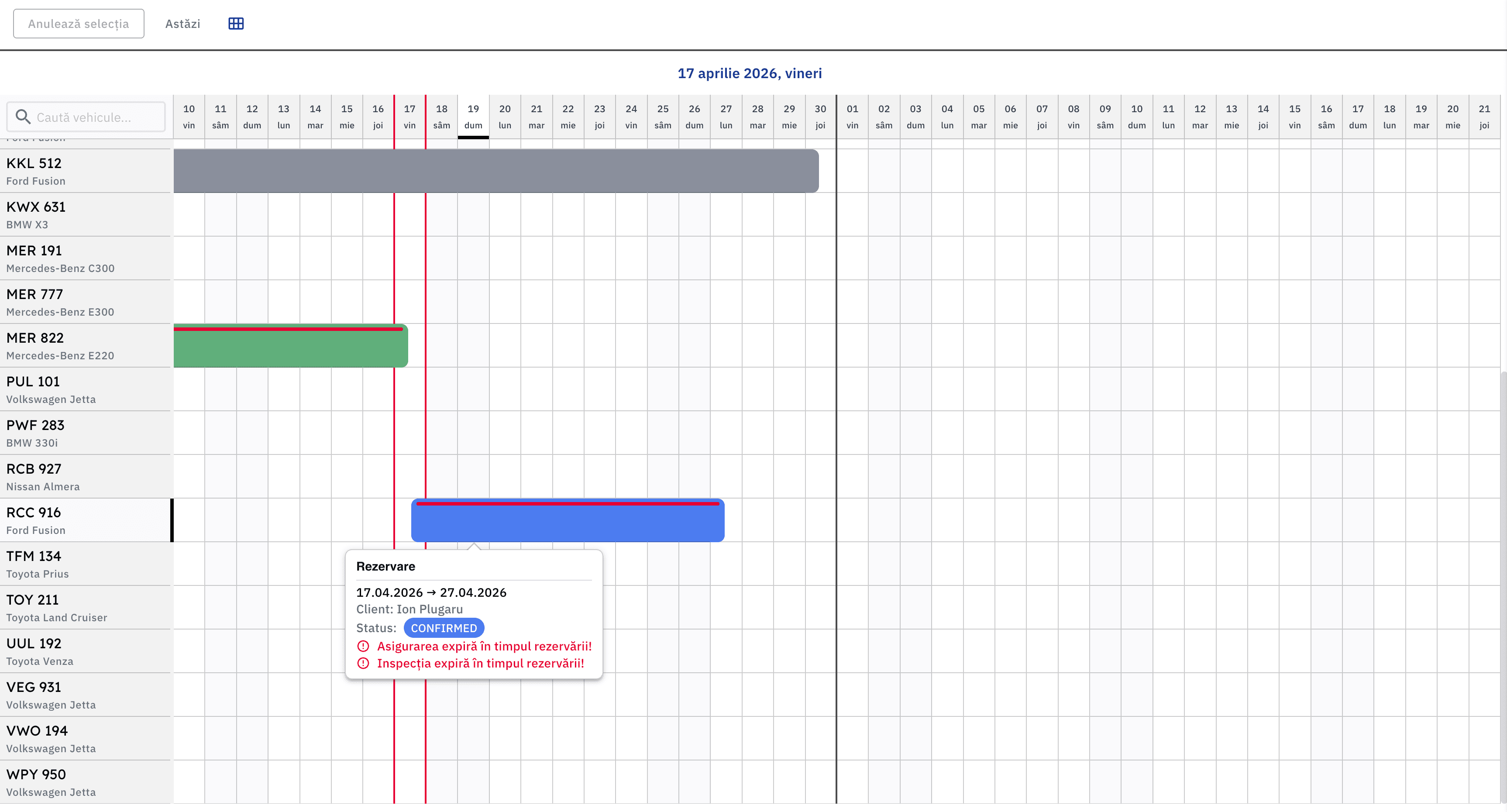 Rezervările și disponibilitatea, într-un singur calendar